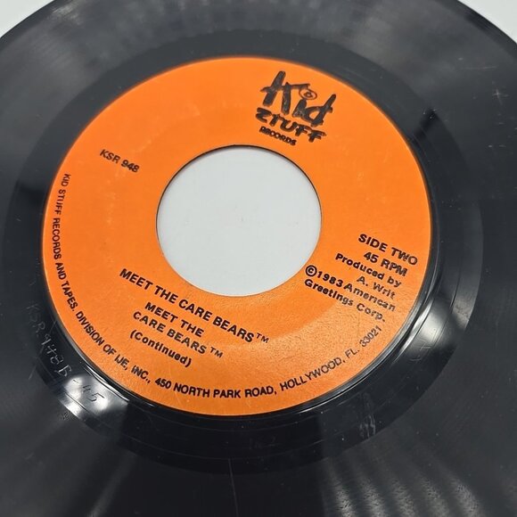 Meet The Care Bears Kid Stuff 45 RPM Vinyl Record - Picture 3 of 3